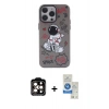 MARSİLYAN™- iPhone 14 Pro Max Kılıf Zirve Form Özel Seri - Şeffaf Royal Nano Ekran Koruyucu + PVD Metal Kamera Lens - TU