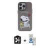 MARSİLYAN™- iPhone 14 Pro Max Kılıf Zirve Form Özel Seri - Şeffaf Royal Nano Ekran Koruyucu + PVD Metal Kamera Lens - TU