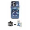 MARSİLYAN™- iPhone 14 Pro Max Kılıf Zirve Form Özel Seri - Şeffaf Royal Nano Ekran Koruyucu + PVD Metal Kamera Lens - TU