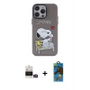 MARSİLYAN™- iPhone 14 Pro Max Kılıf Zirve Form Özel Seri - Siyah 18D Cam Ekran Koruyucu + Bilvis Titan Kamera Lens - GD