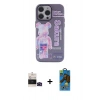 MARSİLYAN™- iPhone 14 Pro Max Kılıf Zirve Form Özel Seri - Siyah 18D Cam Ekran Koruyucu + Bilvis Titan Kamera Lens - SH