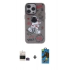 MARSİLYAN™- iPhone 14 Pro Max Kılıf Zirve Form Özel Seri - Siyah 18D Cam Ekran Koruyucu + Bilvis Titan Kamera Lens - GD