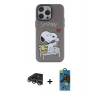 MARSİLYAN™- iPhone 14 Pro Max Kılıf Zirve Form Özel Seri - Siyah 18D Cam Ekran Koruyucu + Raze Metal Kamera Lens - GS