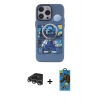 MARSİLYAN™- iPhone 14 Pro Max Kılıf Zirve Form Özel Seri - Siyah 18D Cam Ekran Koruyucu + Raze Metal Kamera Lens - GS