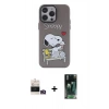 MARSİLYAN™- iPhone 14 Pro Max Kılıf Zirve Form Özel Seri - Siyah 360 Mat Full Body Arka Koruyucu + Bilvis Titan Kamera Lens - GD