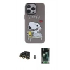 MARSİLYAN™- iPhone 14 Pro Max Kılıf Zirve Form Özel Seri - Siyah 360 Mat Full Body Arka Koruyucu + Raze Metal Kamera Lens - GD