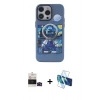 MARSİLYAN™- iPhone 14 Pro Max Kılıf Zirve Form Özel Seri - Siyah 3D Antistatik Cam Ekran Koruyucu + Bilvis Titan Kamera Lens - SH