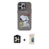 MARSİLYAN™- iPhone 14 Pro Max Kılıf Zirve Form Özel Seri - Siyah 6D Mat Seramik Hayalet Nano Ekran Koruyucu + PVD Metal Kamera Lens - TU