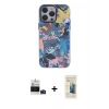 MARSİLYAN™- iPhone 14 Pro Max Kılıf Zirve Form Özel Seri - Siyah 6D Mat Seramik Hayalet Nano Ekran Koruyucu + Derin Mor Bilvis Titan Kamera Lens