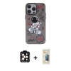 MARSİLYAN™- iPhone 14 Pro Max Kılıf Zirve Form Özel Seri - Siyah 6D Mat Seramik Hayalet Nano Ekran Koruyucu + PVD Metal Kamera Lens - TU