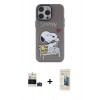MARSİLYAN™- iPhone 14 Pro Max Kılıf Zirve Form Özel Seri - Siyah 6D Mat Seramik Hayalet Nano Ekran Koruyucu + Derin Mor Bilvis Titan Kamera Lens