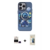 MARSİLYAN™- iPhone 14 Pro Max Kılıf Zirve Form Özel Seri - Siyah 6D Mat Seramik Hayalet Nano Ekran Koruyucu + Derin Mor Bilvis Titan Kamera Lens