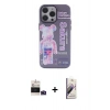 MARSİLYAN™- iPhone 14 Pro Max Kılıf Zirve Form Özel Seri - Siyah Bilvis 3D Mat Cam Ekran Koruyucu + Bilvis Titan Kamera Lens - DNMR