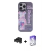 MARSİLYAN™- iPhone 14 Pro Max Kılıf Zirve Form Özel Seri - Siyah Bilvis 5in1 3D Magic Cam Ekran Koruyucu + Raze Metal Kamera Lens - GS