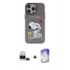 MARSİLYAN™- iPhone 14 Pro Max Kılıf Zirve Form Özel Seri - Siyah Bilvis 5in1 3D Magic Cam Ekran Koruyucu + Gümüş Bilvis Titan Kamera Lens