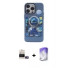 MARSİLYAN™- iPhone 14 Pro Max Kılıf Zirve Form Özel Seri - Siyah Bilvis 5in1 3D Magic Cam Ekran Koruyucu + Gümüş Bilvis Titan Kamera Lens