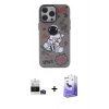 MARSİLYAN™- iPhone 14 Pro Max Kılıf Zirve Form Özel Seri - Siyah Bilvis 5in1 5D Magic Hayalet Cam Ekran Koruyucu + Bilvis Titan Kamera Lens - GD