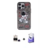 MARSİLYAN™- iPhone 14 Pro Max Kılıf Zirve Form Özel Seri - Siyah Bilvis 5in1 5D Magic Hayalet Cam Ekran Koruyucu + Bilvis Titan Kamera Lens - DNMR