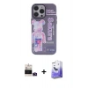 MARSİLYAN™- iPhone 14 Pro Max Kılıf Zirve Form Özel Seri - Siyah Bilvis 5in1 5D Magic Hayalet Cam Ekran Koruyucu + Bilvis Titan Kamera Lens - DNMR