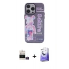 MARSİLYAN™- iPhone 14 Pro Max Kılıf Zirve Form Özel Seri - Siyah Bilvis 5in1 5D Magic Hayalet Cam Ekran Koruyucu + Bilvis Titan Kamera Lens - GD