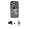 MARSİLYAN™- iPhone 14 Pro Max Kılıf Zirve Form Özel Seri - Siyah Bilvis Hayalet Cam Ekran Koruyucu + Raze Metal Kamera Lens - GD