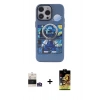 MARSİLYAN™- iPhone 14 Pro Max Kılıf Zirve Form Özel Seri - Siyah Buffer Cam Ekran Koruyucu + Bilvis Titan Kamera Lens - GS