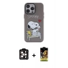 MARSİLYAN™- iPhone 14 Pro Max Kılıf Zirve Form Özel Seri - Siyah Buffer Cam Ekran Koruyucu + PVD Metal Kamera Lens - TU