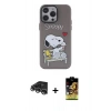 MARSİLYAN™- iPhone 14 Pro Max Kılıf Zirve Form Özel Seri - Siyah Buffer Cam Ekran Koruyucu + Raze Metal Kamera Lens - GS