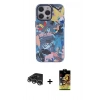MARSİLYAN™- iPhone 14 Pro Max Kılıf Zirve Form Özel Seri - Siyah Buffer Cam Ekran Koruyucu + Raze Metal Kamera Lens - GS