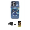 MARSİLYAN™- iPhone 14 Pro Max Kılıf Zirve Form Özel Seri - Siyah Buffer Cam Ekran Koruyucu + Raze Metal Kamera Lens - GS