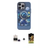 MARSİLYAN™- iPhone 14 Pro Max Kılıf Zirve Form Özel Seri - Siyah Buffer Cam Ekran Koruyucu + Siyah Bilvis Titan Kamera Lens