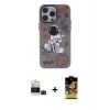 MARSİLYAN™- iPhone 14 Pro Max Kılıf Zirve Form Özel Seri - Siyah Buffer Cam Ekran Koruyucu + Siyah Bilvis Titan Kamera Lens