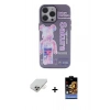 MARSİLYAN™- iPhone 14 Pro Max Kılıf Zirve Form Özel Seri - Siyah Buffer Hayalet Cam Ekran Koruyucu + Band Metal Kamera Lens - GD