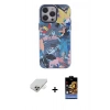 MARSİLYAN™- iPhone 14 Pro Max Kılıf Zirve Form Özel Seri - Siyah Buffer Hayalet Cam Ekran Koruyucu + Band Metal Kamera Lens - GD