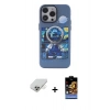 MARSİLYAN™- iPhone 14 Pro Max Kılıf Zirve Form Özel Seri - Siyah Buffer Hayalet Cam Ekran Koruyucu + Band Metal Kamera Lens - GD