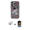 MARSİLYAN™- iPhone 14 Pro Max Kılıf Zirve Form Özel Seri - Siyah Buffer Hayalet Cam Ekran Koruyucu + Band Metal Kamera Lens - GD