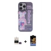 MARSİLYAN™- iPhone 14 Pro Max Kılıf Zirve Form Özel Seri - Siyah Buffer Hayalet Cam Ekran Koruyucu + Bilvis Titan Kamera Lens - GD