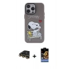 MARSİLYAN™- iPhone 14 Pro Max Kılıf Zirve Form Özel Seri - Siyah Buffer Hayalet Cam Ekran Koruyucu + Gold Raze Metal Kamera Lens