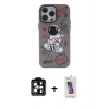 MARSİLYAN™- iPhone 14 Pro Max Kılıf Zirve Form Özel Seri - Siyah Joko 5D Cam + PVD Metal Kamera Lens - TU