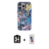 MARSİLYAN™- iPhone 14 Pro Max Kılıf Zirve Form Özel Seri - Siyah Joko 5D Cam + PVD Metal Kamera Lens - TU