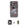 MARSİLYAN™- iPhone 14 Pro Max Kılıf Zirve Form Özel Seri - Siyah Joko Magic 5D Hayalet Cam + PVD Metal Kamera Lens - TU