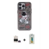 MARSİLYAN™- iPhone 14 Pro Max Kılıf Zirve Form Özel Seri - Siyah Polymer Nano Ekran Koruyucu + Bilvis Titan Kamera Lens - GD
