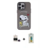 MARSİLYAN™- iPhone 14 Pro Max Kılıf Zirve Form Özel Seri - Siyah Polymer Nano Ekran Koruyucu + Bilvis Titan Kamera Lens - GD