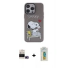 MARSİLYAN™- iPhone 14 Pro Max Kılıf Zirve Form Özel Seri - Siyah Polymer Nano Ekran Koruyucu + Bilvis Titan Kamera Lens - DNMR