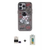 MARSİLYAN™- iPhone 14 Pro Max Kılıf Zirve Form Özel Seri - Siyah Polymer Nano Ekran Koruyucu + Bilvis Titan Kamera Lens - SH