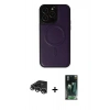 MARSİLYAN™- iPhone 14 Pro Max Kılıf Zirve Işık Serisi - Şeffaf 360 Full Body Arka Koruyucu + Raze Metal Kamera Lens - GS