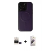 MARSİLYAN™- iPhone 14 Pro Max Kılıf Zirve Işık Serisi - Siyah Bilvis 3D Mat Cam Ekran Koruyucu + Bilvis Titan Kamera Lens - SH