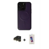 MARSİLYAN™- iPhone 14 Pro Max Kılıf Zirve Işık Serisi - Siyah Joko 5D Cam + Raze Metal Kamera Lens - GD