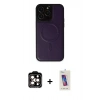 MARSİLYAN™- iPhone 14 Pro Max Kılıf Zirve Işık Serisi - Siyah Joko 5D Cam + PVD Metal Kamera Lens - TU