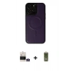 MARSİLYAN™- iPhone 14 Pro Max Kılıf Zirve Işık Serisi - Siyah Joko Magic 5D Hayalet Cam + Bilvis Titan Kamera Lens - GS